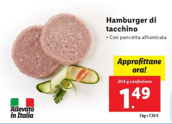 Hamburger Di Tacchino