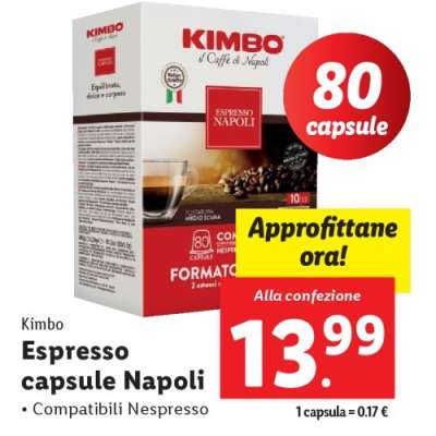 Kimbo Espresso Capsule Napoli