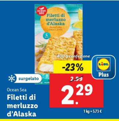 Filetti di Merluzzo d'Alaska