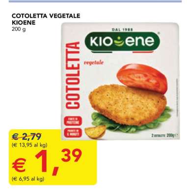 COTOLETTA VEGETALE KIOENE