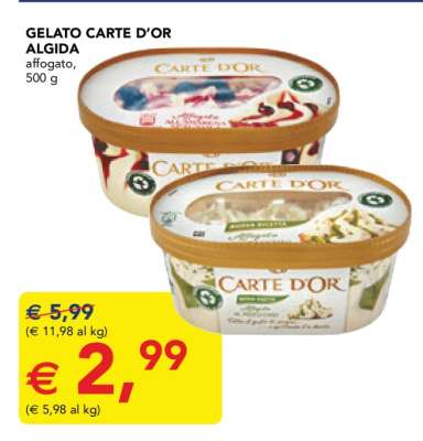 Gelato Carte D'Or Algida