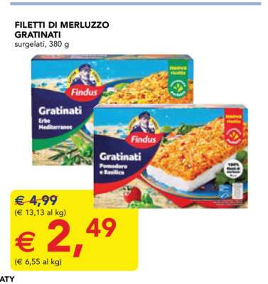 FILETTI DI MERLUZZO GRATINATI