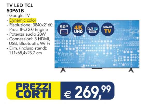 TV LED TCL 50P61B