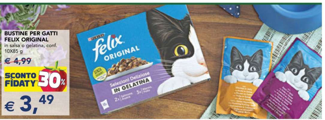 BUSTINE PER GATTI FELIX ORIGINAL