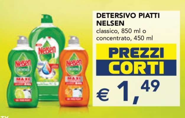 Detersivo Piatti Nelsen