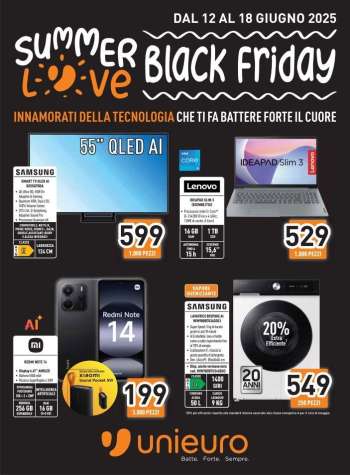 Volantino Unieuro - 12/6/2025 - 18/6/2025.