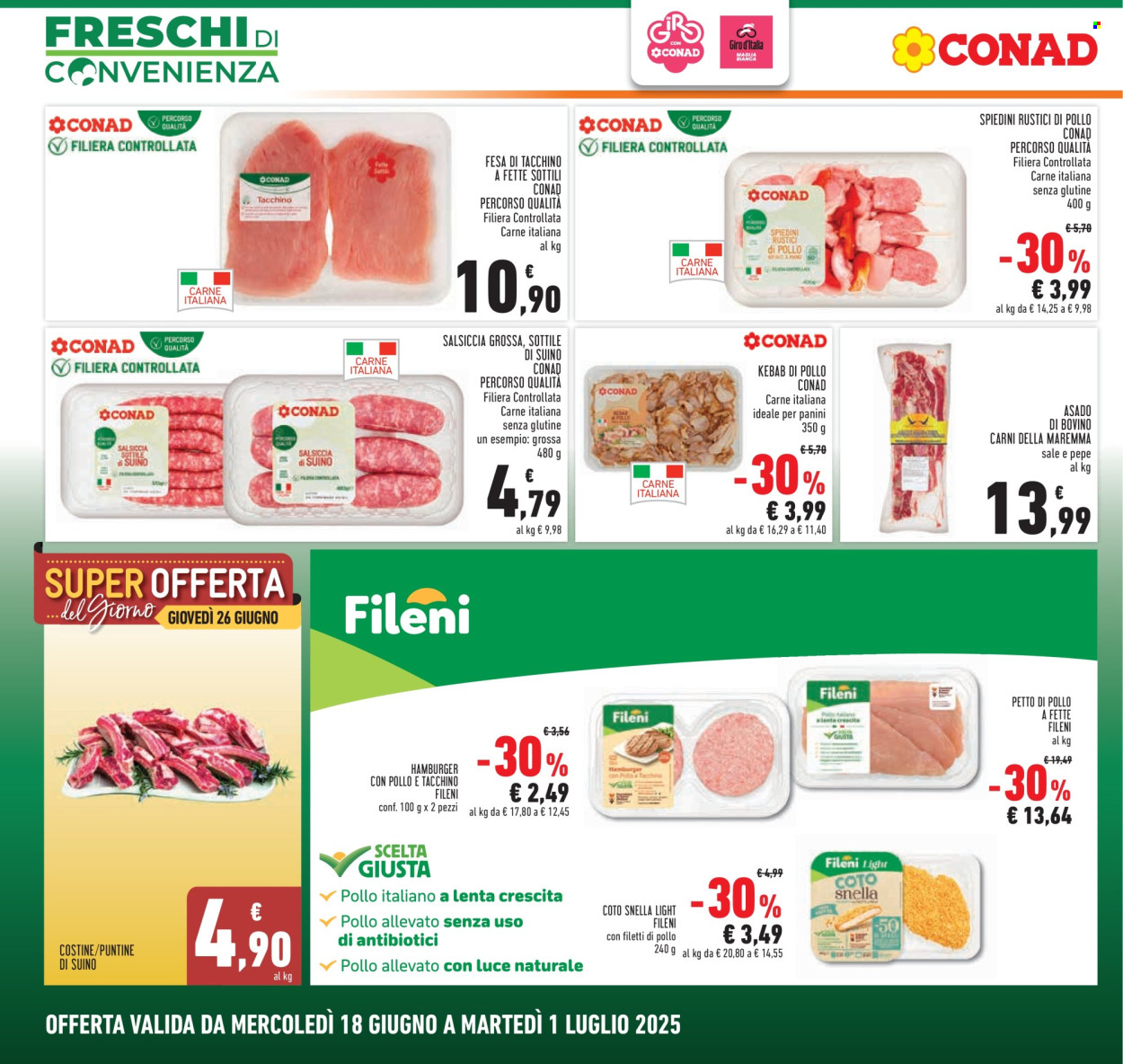 Volantino Conad - 18/6/2025 - 1/7/2025. Pagina 4