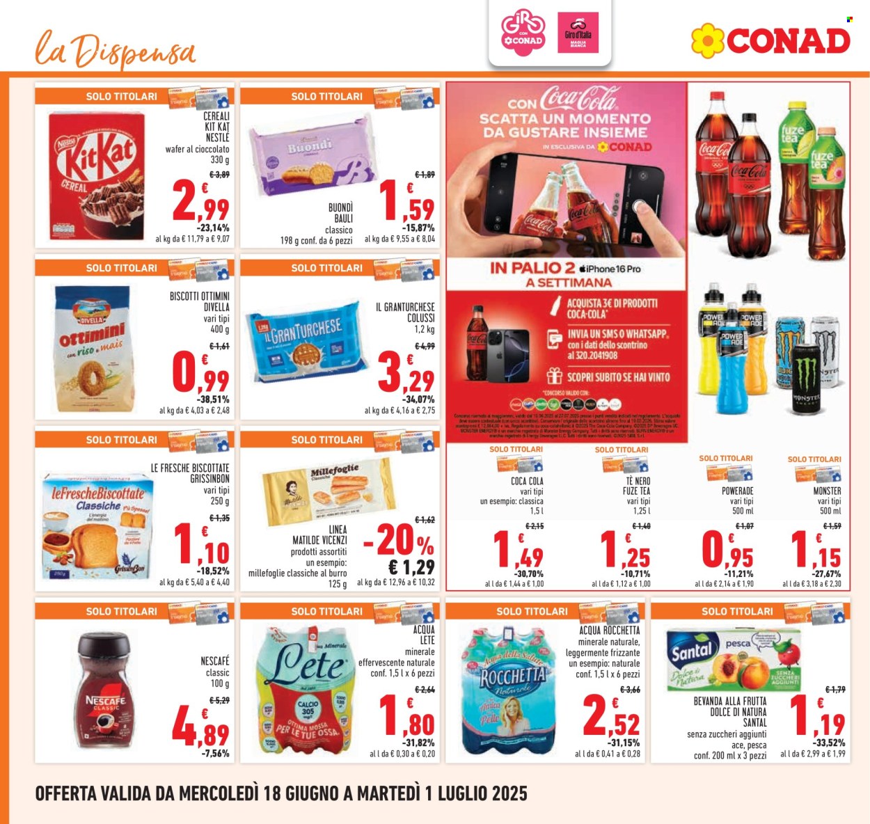 Volantino Conad - 18/6/2025 - 1/7/2025. Pagina 20