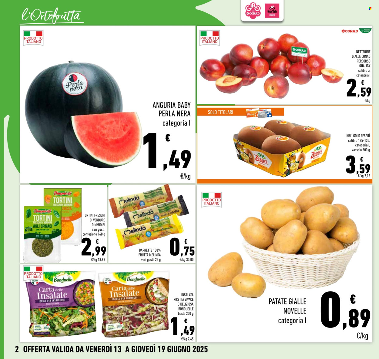 Volantino Conad - 13/6/2025 - 19/6/2025. Pagina 2
