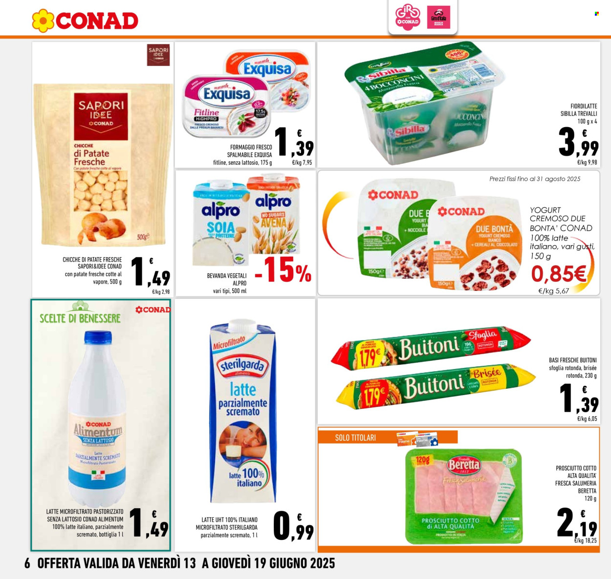 Volantino Conad - 13/6/2025 - 19/6/2025. Pagina 6