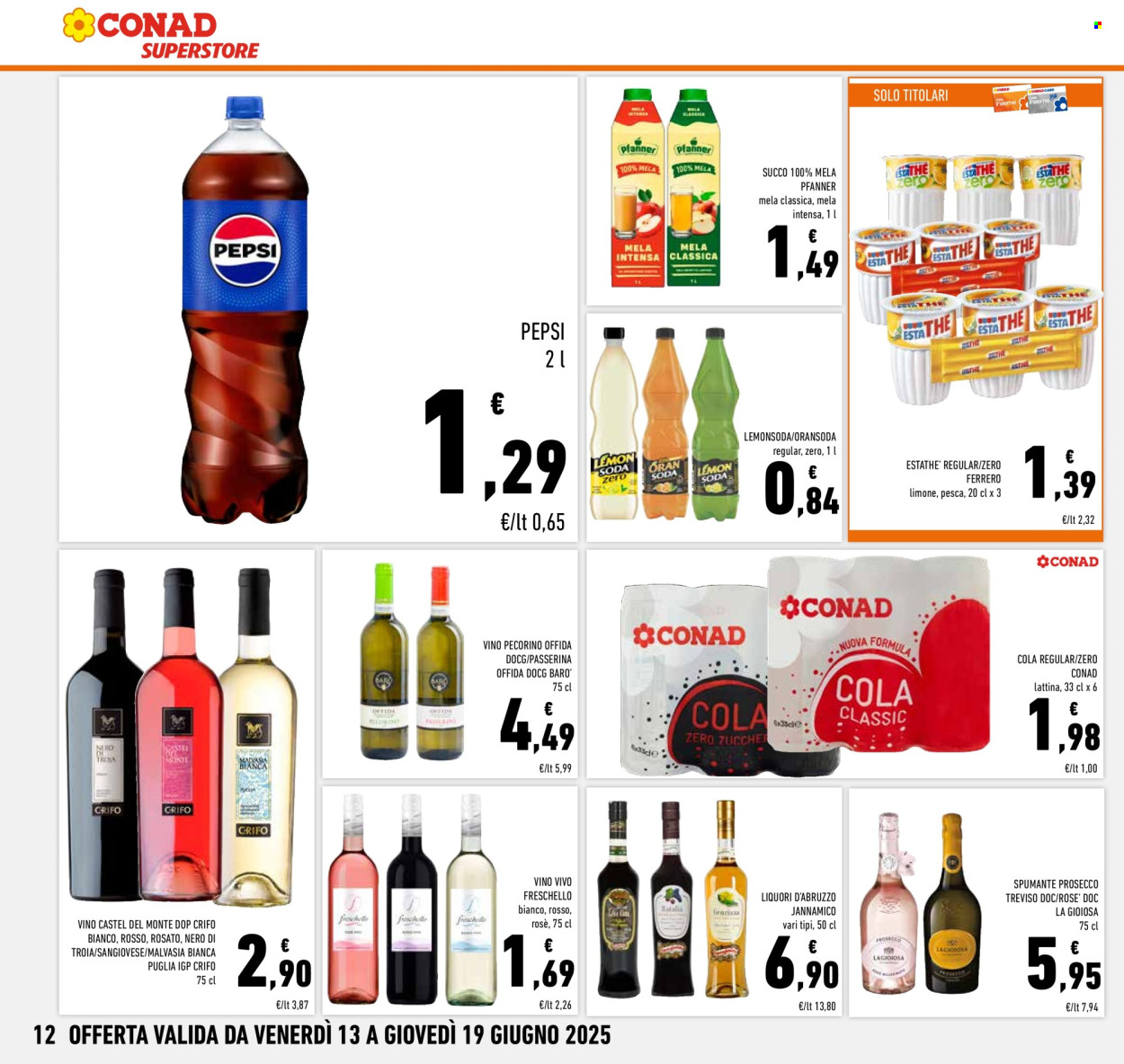 Volantino Conad Superstore - 13/6/2025 - 19/6/2025. Pagina 12