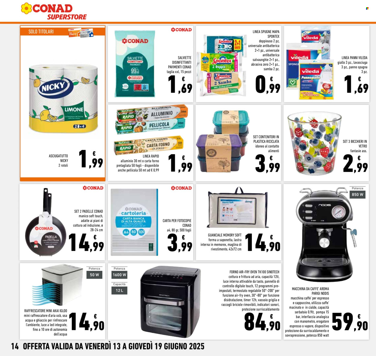 Volantino Conad Superstore - 13/6/2025 - 19/6/2025. Pagina 14
