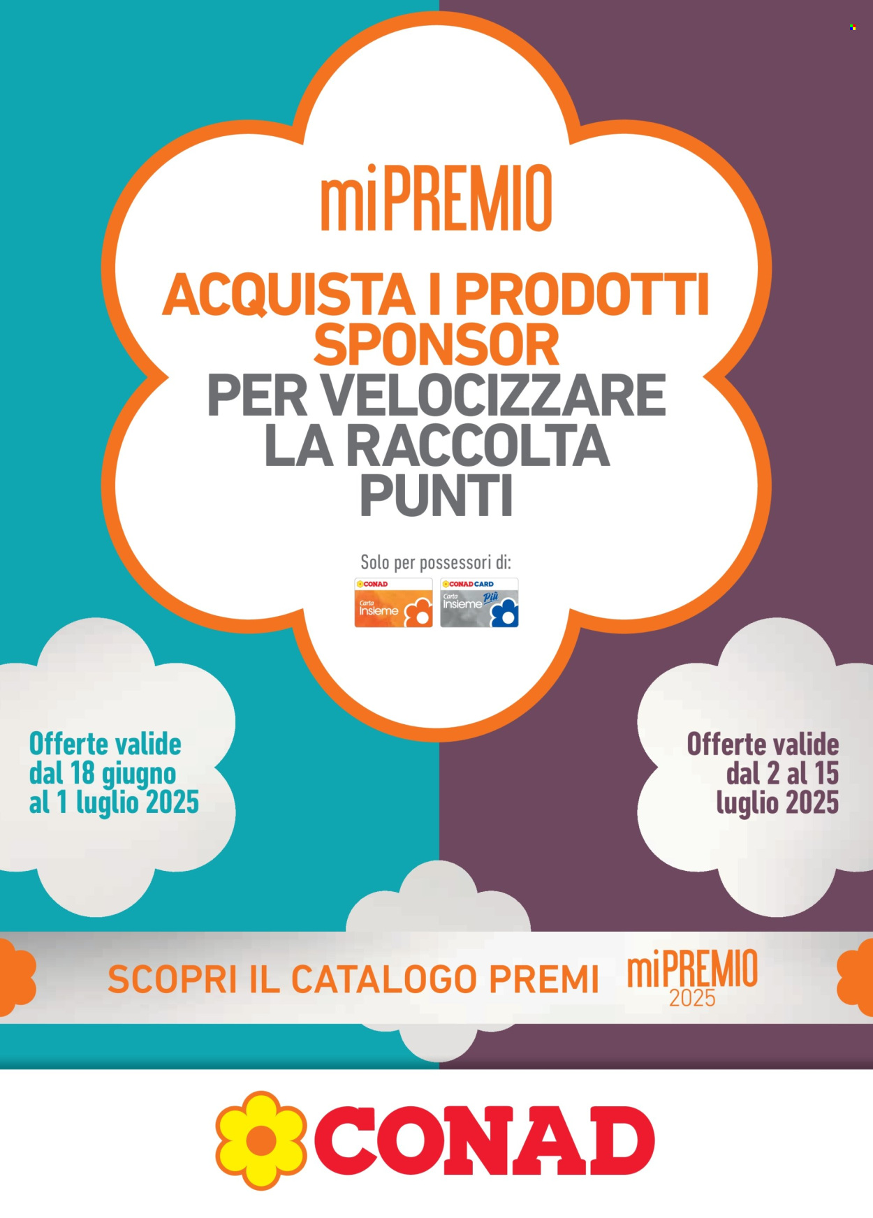 Volantino Conad - 18/6/2025 - 15/7/2025. Pagina 1