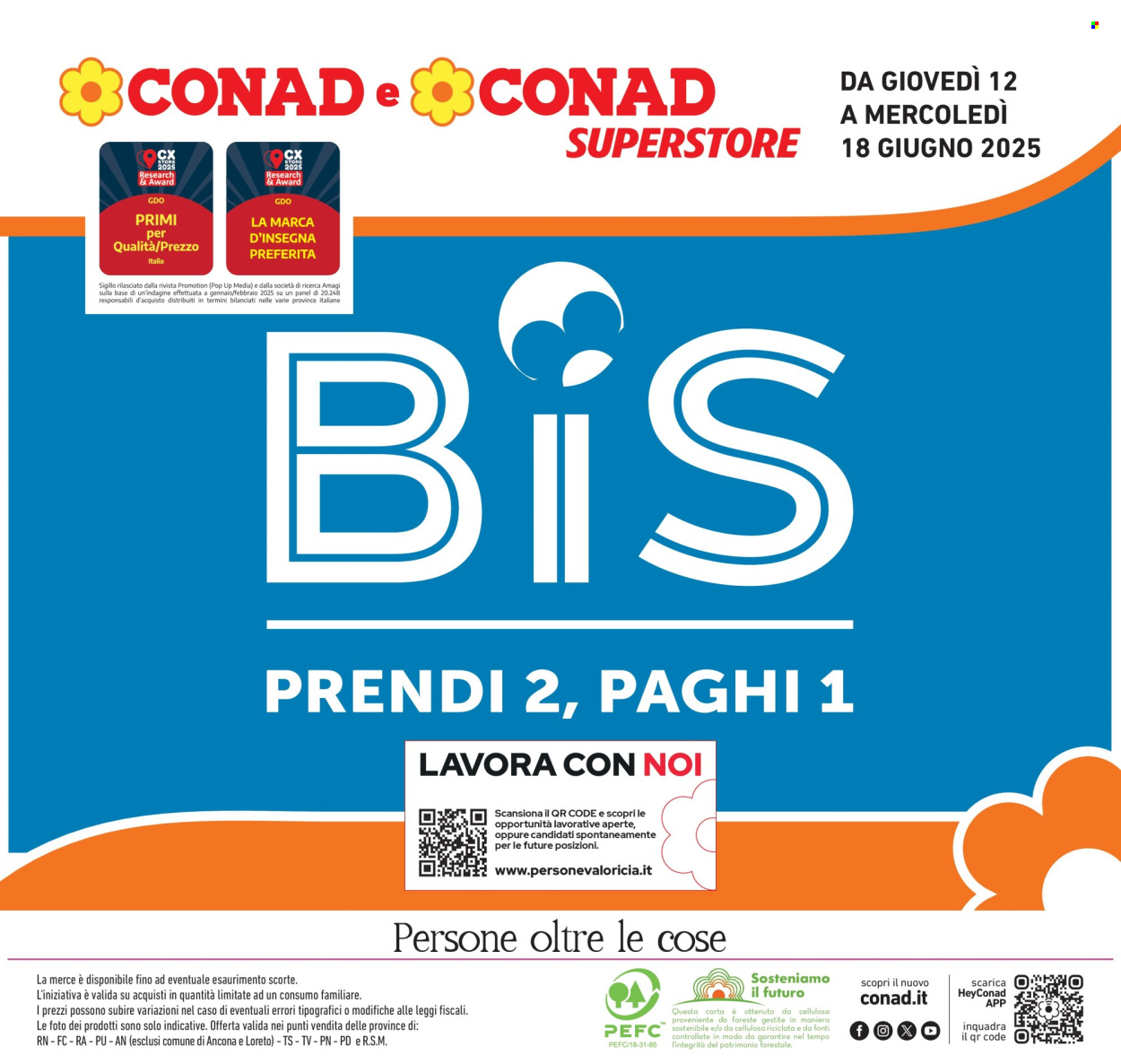 Volantino Conad Superstore - 12/6/2025 - 18/6/2025. Pagina 1