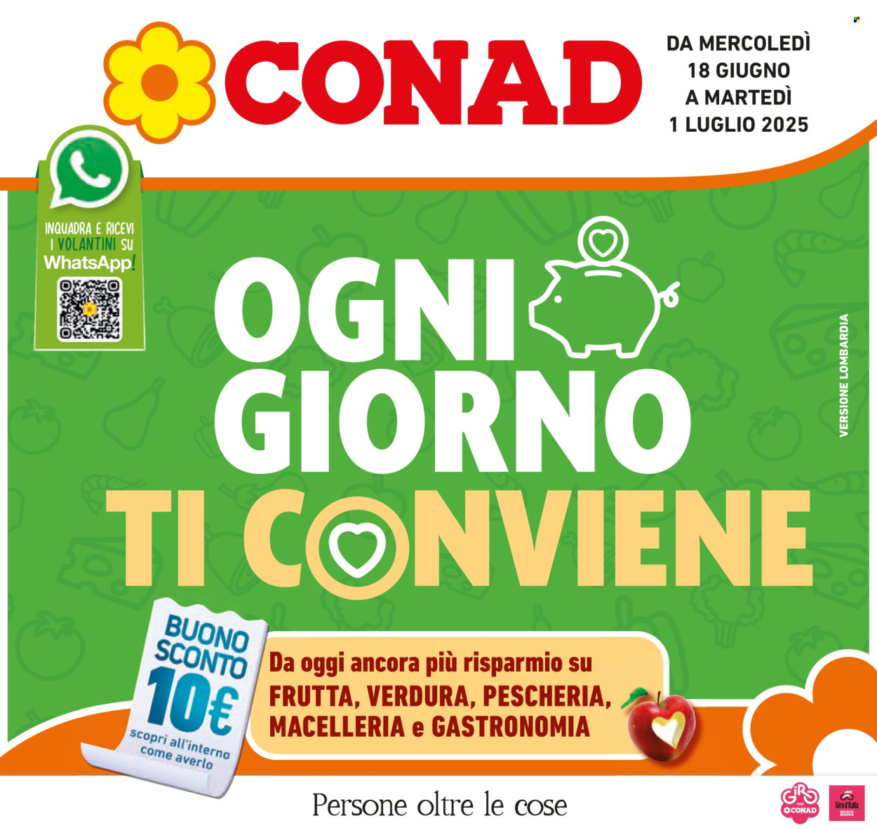 Volantino Conad - 18/6/2025 - 1/7/2025. Pagina 1