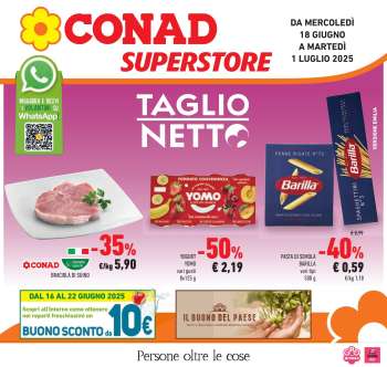 Volantino Conad Superstore - 18/6/2025 - 1/7/2025.