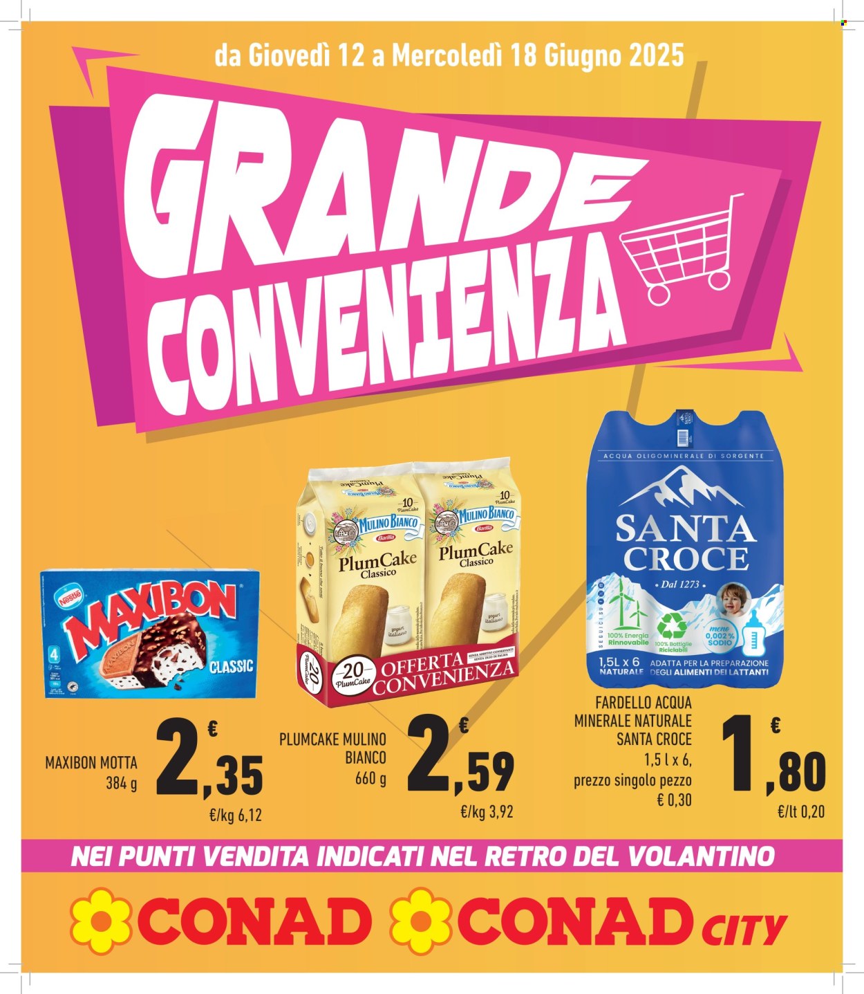 Volantino Conad - 12/6/2025 - 18/6/2025. Pagina 1