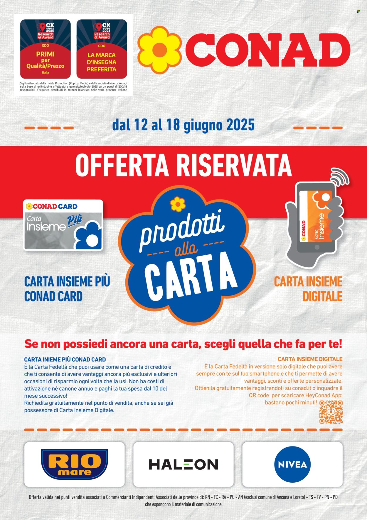 Volantino Conad - 12/6/2025 - 18/6/2025. Pagina 1