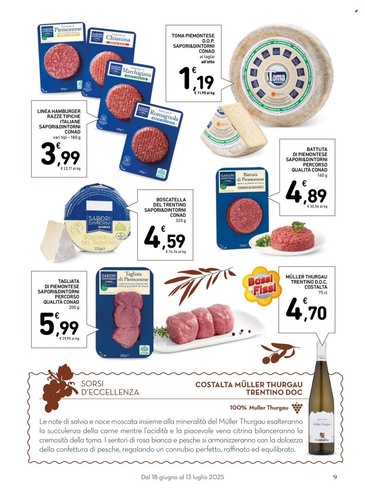 Volantino Conad - 18/6/2025 - 13/7/2025. Pagina 9