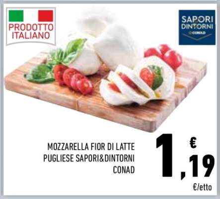 Mozzarella Fior di Latte Pugliese Sapori&Dintorni Conad