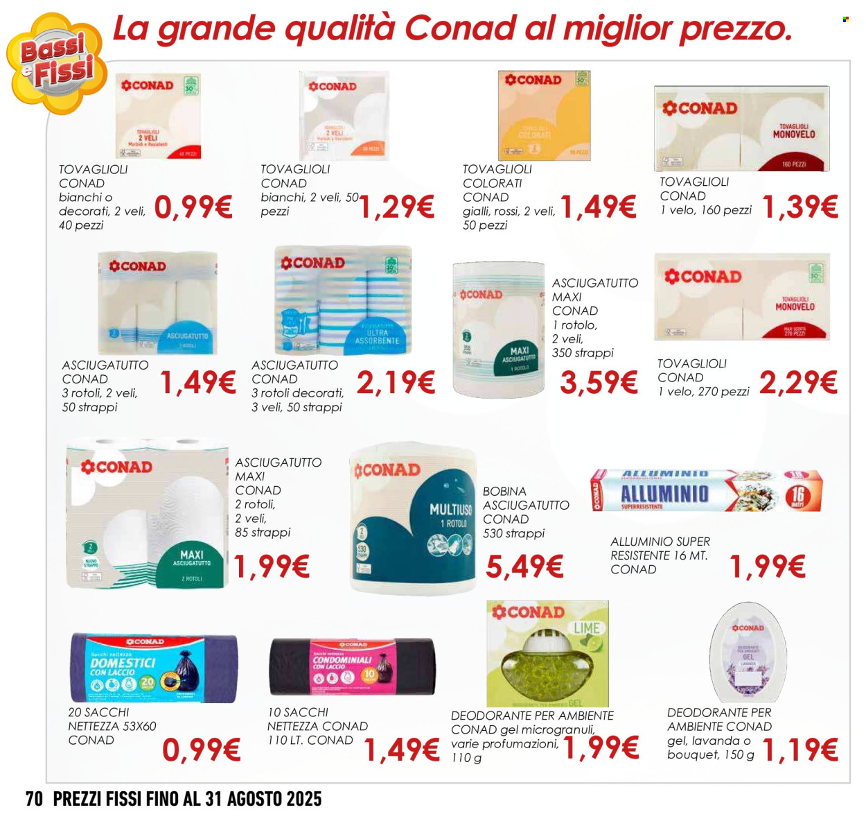 Volantino Conad - 1/5/2025 - 31/8/2025. Pagina 70
