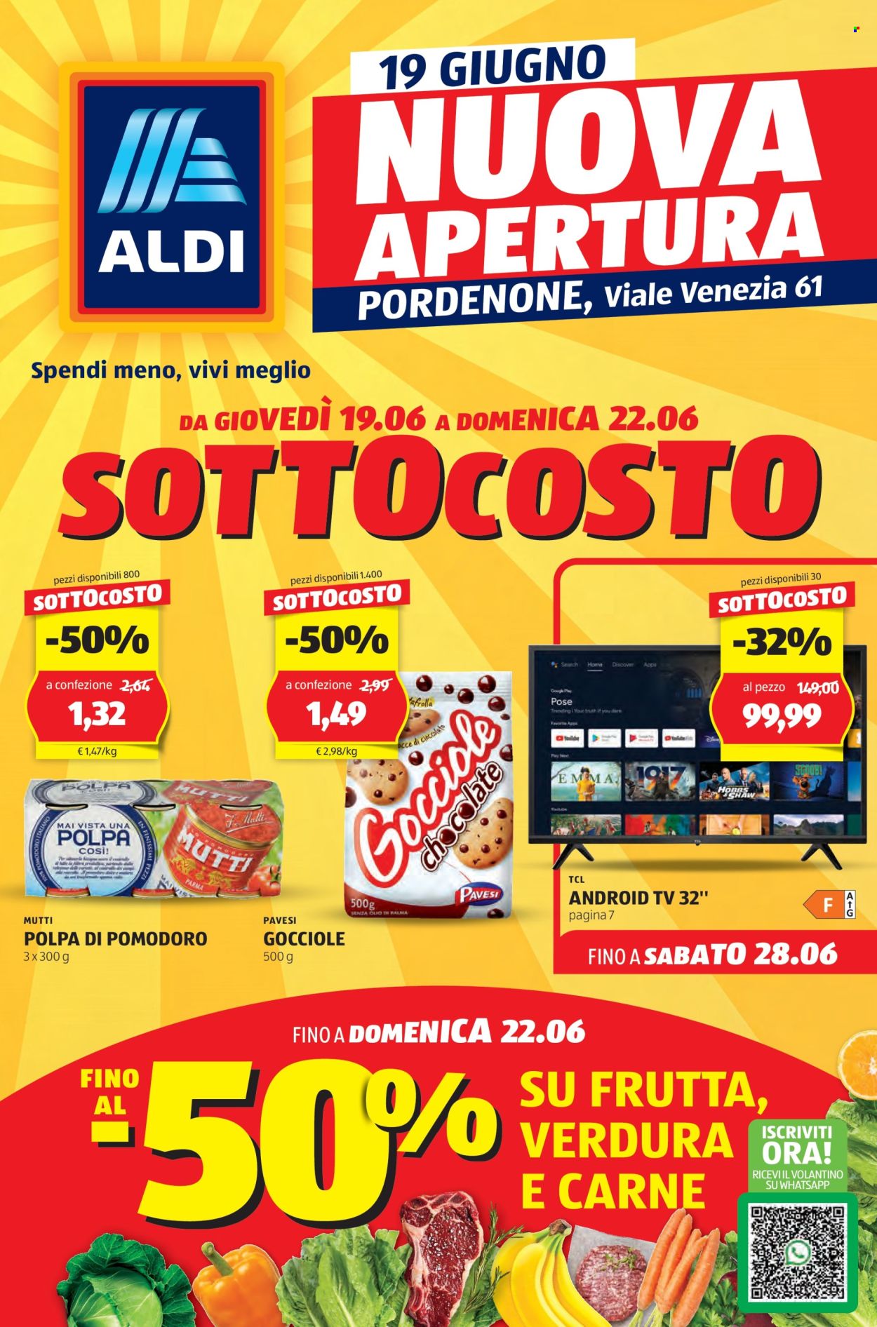 Volantino Aldi - 19/6/2025 - 22/6/2025. Pagina 1