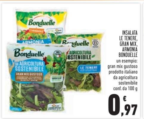 INSALATA LE TENERE, GRAN MIX, ARMONIA BONDUELLE