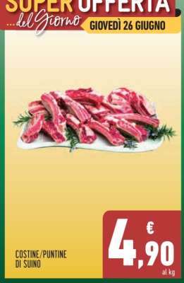 COSTINE/PUNTINE DI SUINO