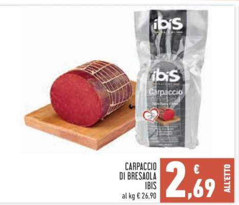 Carpaccio di Bresaola Ibis