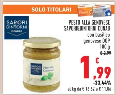Pesto alla Genovese Sapori&Dintorni Conad