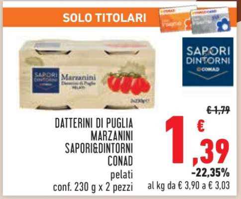 Datterini di Puglia Marzanini Sapori&Dintorni Conad