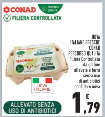 Uova Italiane Fresche Conad Percorso Qualità