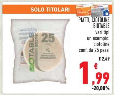 PIATTI, CIOTOLINE BIOTABLE