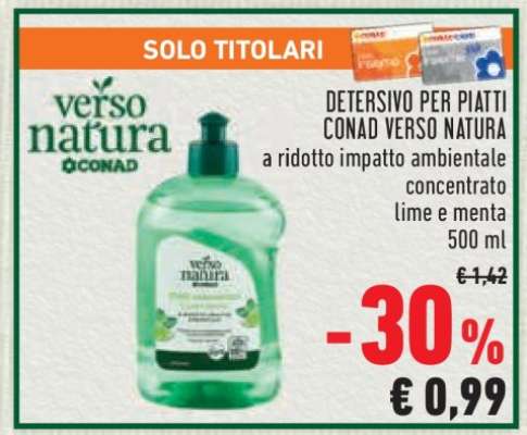 Detersivo per piatti Conad Verso Natura