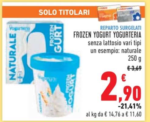 FROZEN YOGURT YOGURTERIA