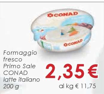 FORMAGGIO FRESCO PRIMO SALE CONAD