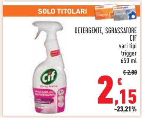 DETERGENTE, SGRASSATORE CIF