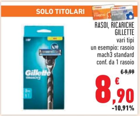 RASOI, RICARICHE GILLETTE