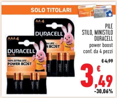 PILE STILO, MINISTILO DURACELL