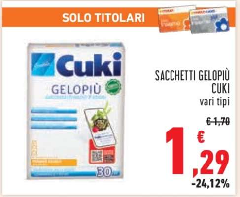 SACCHETTI GELOPIÙ CUKI
