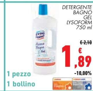DETERGENTE BAGNO GEL LYSOFORM 750 ml