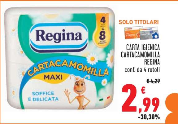 Carta Igienica Cartacamomilla Regina