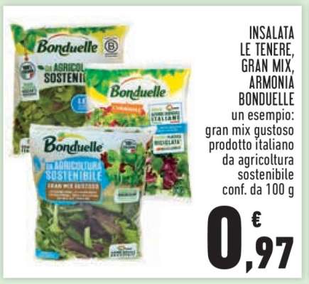 INSALATA LE TENERE, GRAN MIX, ARMONIA BONDUELLE