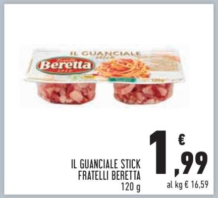 Il Guanciale Stick Fratelli Beretta