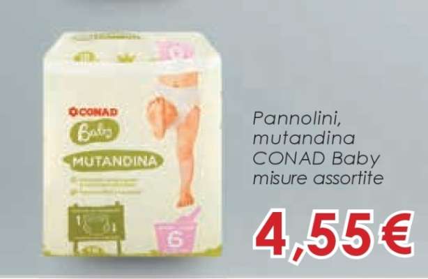 Pannolini, mutandina CONAD Baby