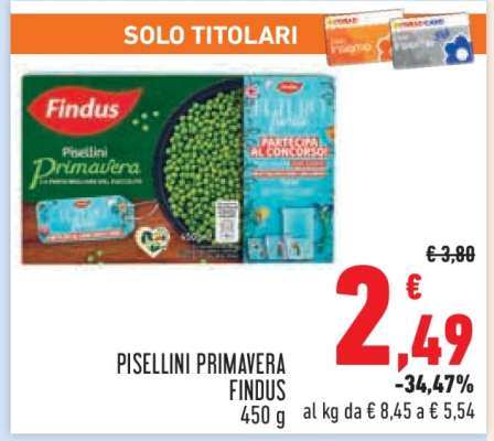 Pisellini Primavera Findus