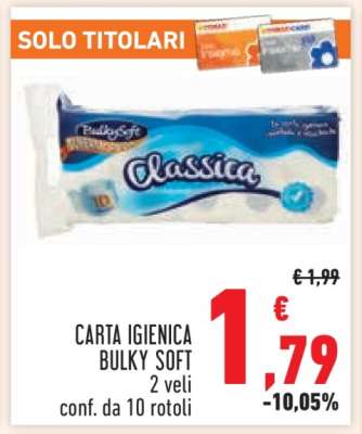 CARTA IGIENICA BULKY SOFT