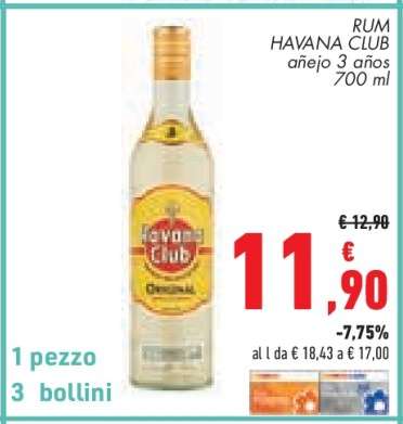 RUM HAVANA CLUB añejo 3 años 700 ml