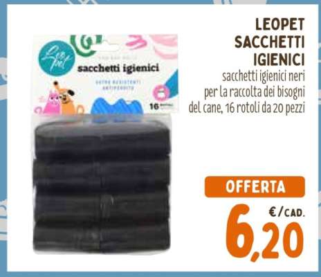 LEOPET SACCHETTI IGIENICI