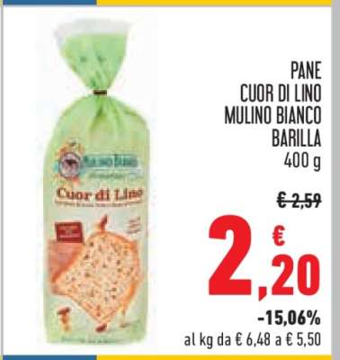 Pane Cuor di Lino Mulino Bianco Barilla